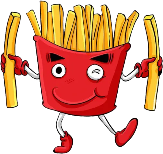  Illustration Cartoon French Fries Cup Character Citypng French Fries Cartoon Png Cartoon Icon