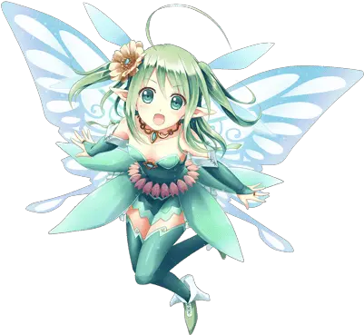  Download Fairy Png Picture Anime Fairy Girl Green Hair Fairy Png Transparent