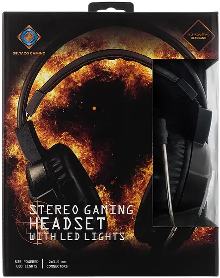  Gaming Headset With Orange Led Logo Deltacogaming Headphones Png Headphone Logo