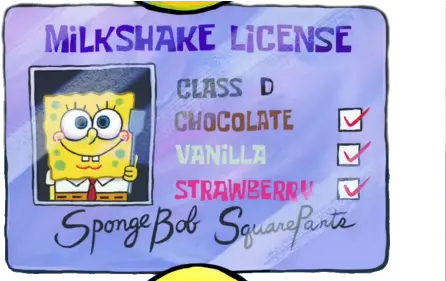  Spongebob Squarepants Nickelodeon Nick Milkshake Spongebob Png Sponge Png