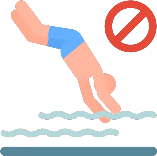  No Diving Free People Icons Clip Art Png People Swimming Png