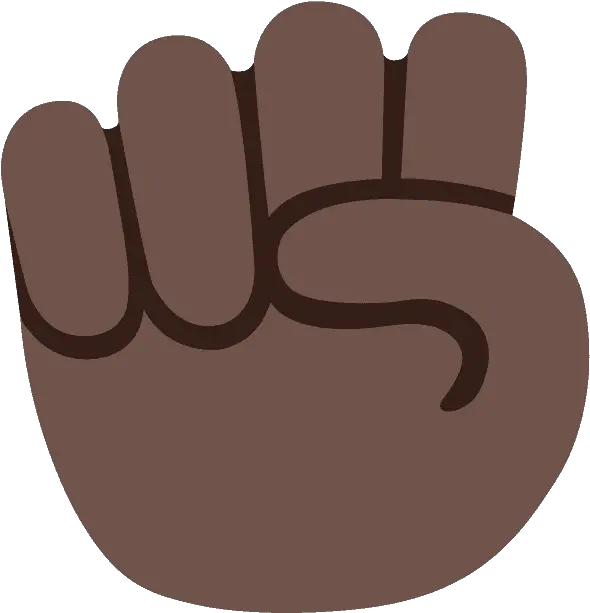  Raised Fist Emoji Clipart Transparent Black Fist Emoji Png Fist Transparent