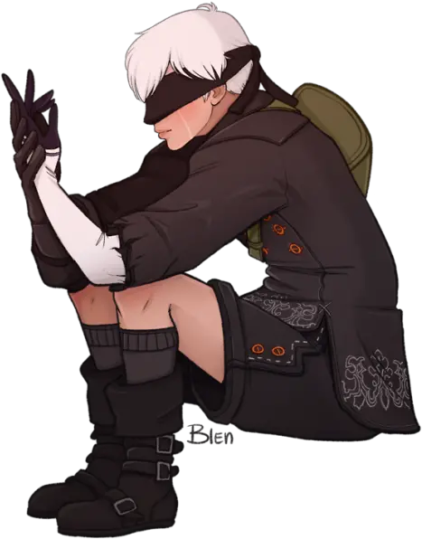  9s Nier Nier Automata 9s Transparent Png Nier Automata Png