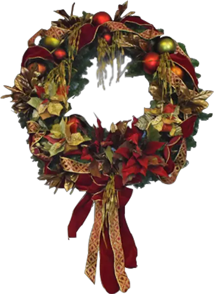  Holiday Wreath Png Decorative Holiday Wreath Png