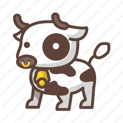  Download Cow Vector Icon Inventicons Animal Figure Png Cow Icon