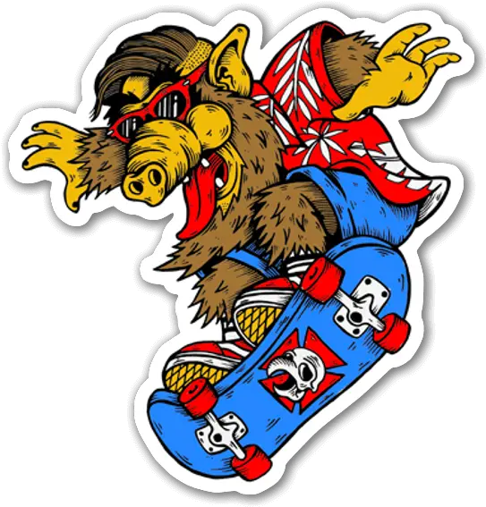  Alf Skater Stickers Para Skate Png Alf Png