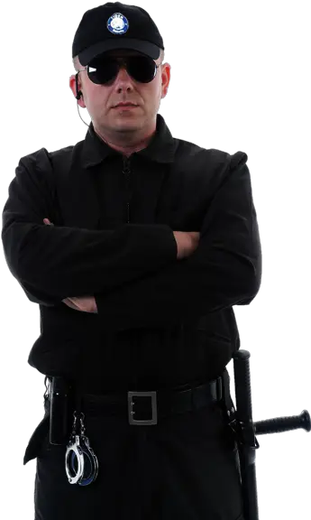  Uniforme De Seguridad Negro Security Guard Body Png Security Guard Png