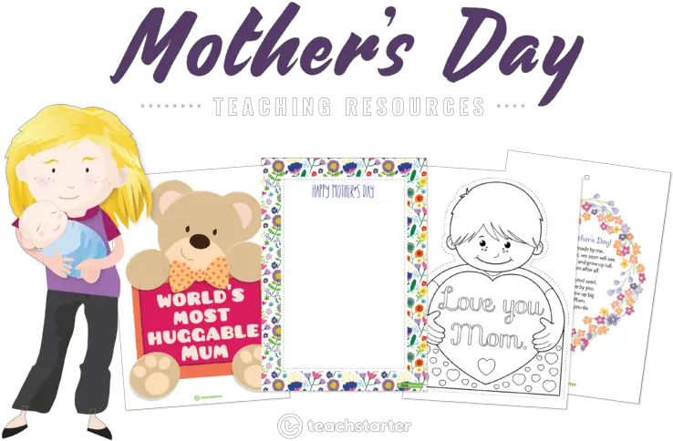  Motheru0027s Day Teaching Resources Worksheets U0026 Activities Clip Art Png Happy Mothers Day Transparent Background