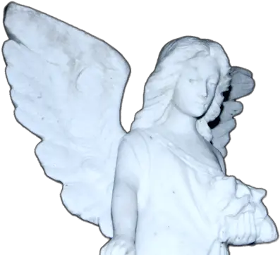  Angel Statue Vaporwave Cemetry Carving Png Angel Statue Png