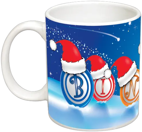  Bingo Balls And Santa Hats Mug Mug Png Santa Hats Png