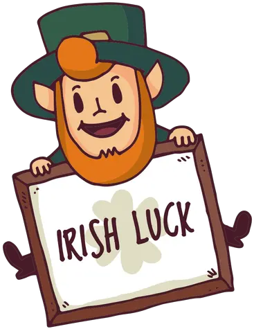  Leprechaun Irish Luck Board Cartoon Irish Luck Logo Png Leprechaun Transparent