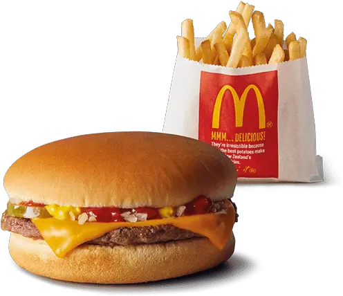  Download Cheeseburger Small Fries Burger And Fries Mcd Png Burger And Fries Png