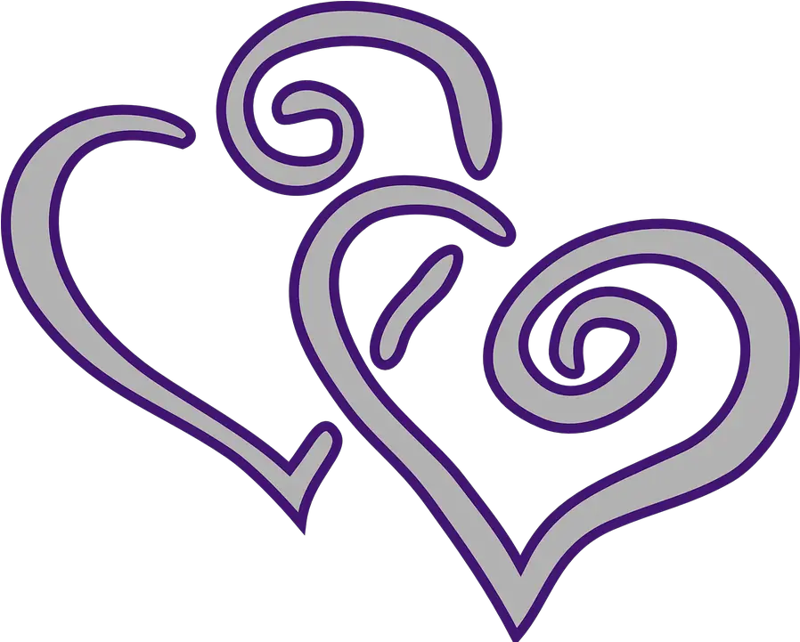  Heart Drawing Clip Art Purple Hearts Full Size Png 25th Wedding Anniversary Logo Vector Purple Heart Png