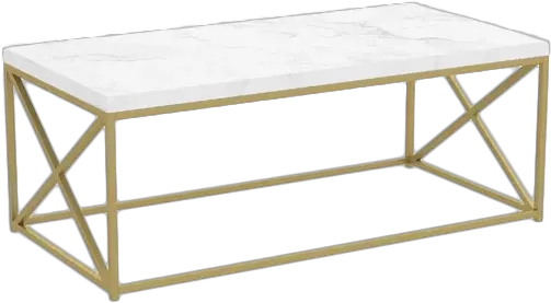  Haggerton Coffee Table Gold Living Room Modern Center Table Png Coffee Table Png