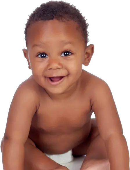  Download Hd Happy African American Baby Heat Rash Black Baby Png Baby Transparent