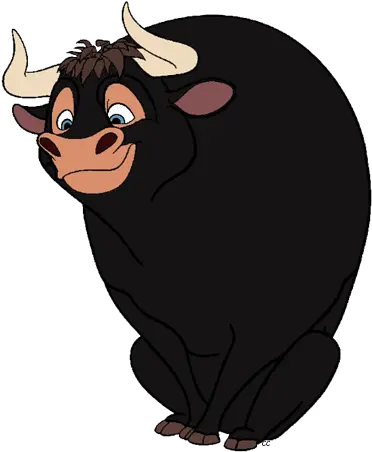  Library Of Ferdinand Clipart Black And White Png Ferdinand Clipart Bull Transparent Background