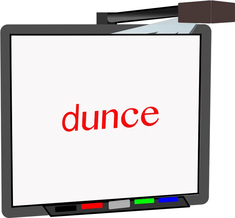  Dunce Whiteboard Vu003d1473515231 Clipart Full Size Clipart Smart Board Clip Art Png Dunce Hat Png