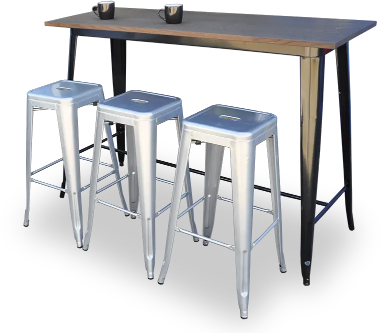  Replica Tolix Bar Stools Stainless Steel High Table Legs Png Bar Table Png