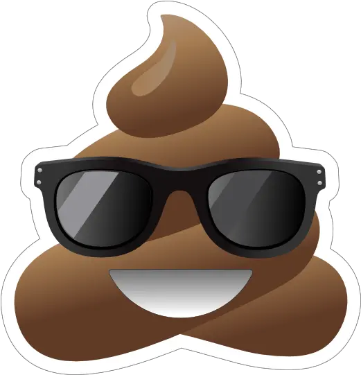  Sunglasses Poop Emoji Sticker Poop Emoji With Sunglasses Png Sunglasses Emoji Png