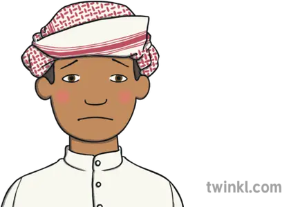  Arab Boy Sad Illustration Twinkl Illustration Png Sad Png