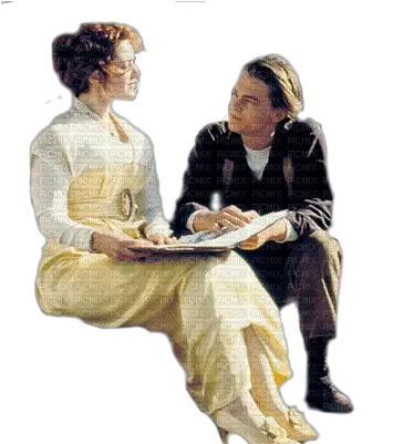  Leonardo Dicaprio Kate Winslet Rose And Jack Titanic Png Titanic Png