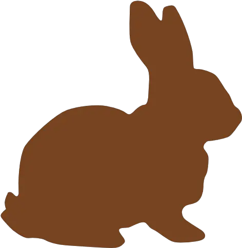  Clipart Easter Chocolate Transparent Rabbit Silhouette Png Chocolate Bunny Png