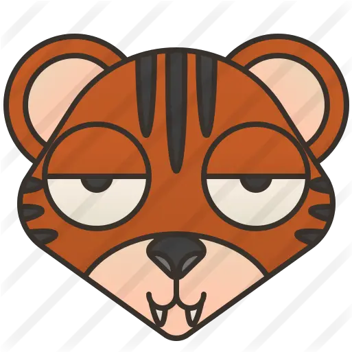  Tiger Free Animals Icons Clip Art Png Tiger Face Png