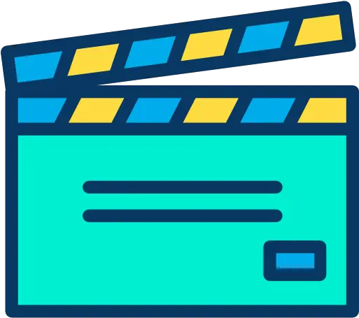  Clapperboard Free Cinema Icons Horizontal Png Movie Clapper Icon