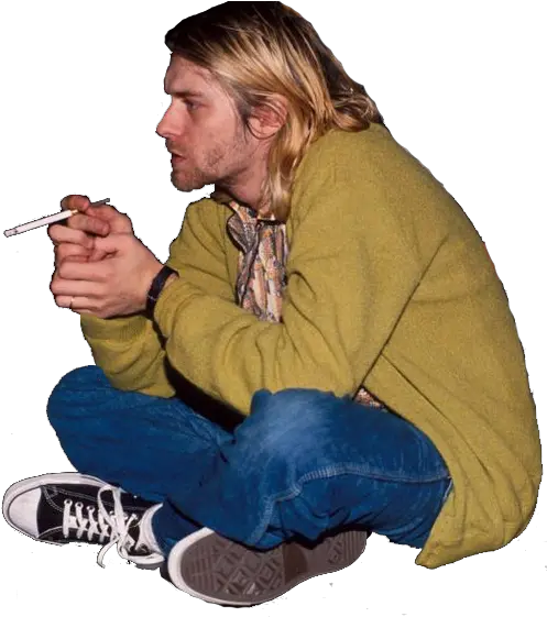  Png Transparent Kurt Cobain Kurt Cobain Smoking Cigarette Nirvana Png