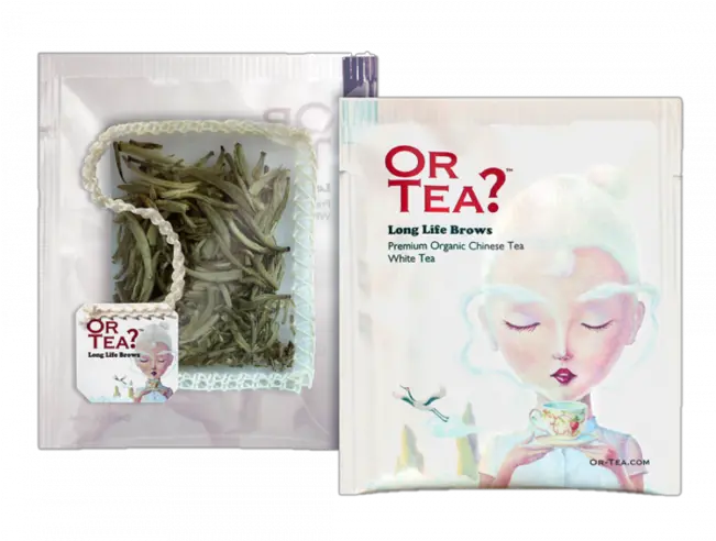  Or Tea Long Life Brows White Sachets U2013 Goods Of Desire Paper Png Eyebrow Png