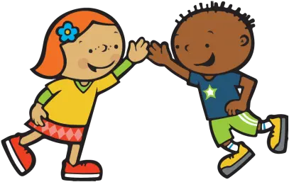  Welcome To The High Five Crew Caring Clipart Of Kids Png High Five Png