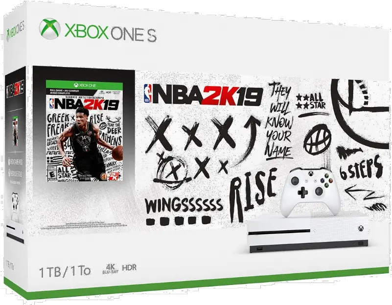  Xbox One S 1tb Nba 2k19 Microsoft Buy Xbox One S Nba 2k19 Bundle Png Nba 2k19 Logo Png