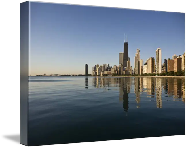  Chicago Skyline Sunrise From North Ave Beach By Joseph Lunetto Lincoln Park Png Chicago Skyline Png