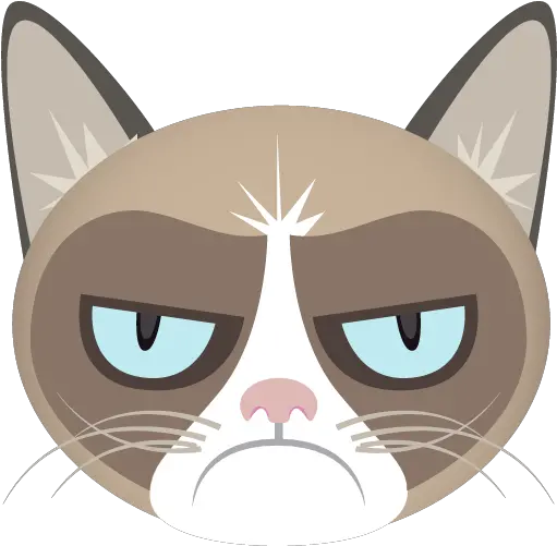  Happy Cat Png Picture Grumpy Cat Face Clipart Sad Cat Png