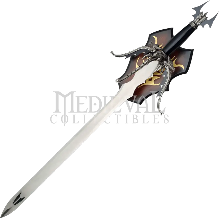  Download Hd Svg Black And White Quadruple Headed Dragon Sword Png Sword Transparent