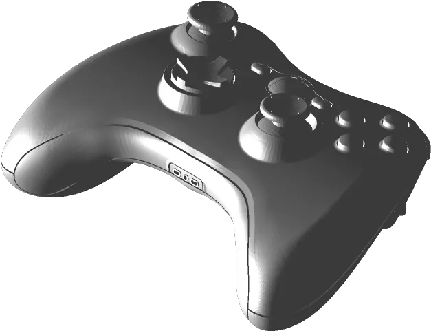  Xbox 360 Controller 3d Cad Model Library Grabcad Game Controller Png Xbox 360 Controller Png