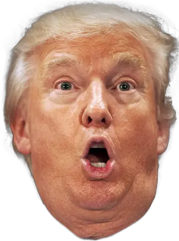  Surprised Face Trump Png Transparent Cut Out Trump Face Face Png