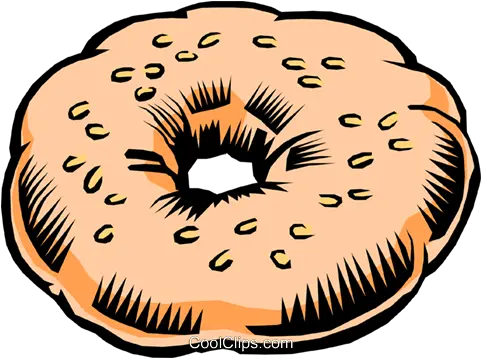  Bagel Royalty Free Vector Clip Art Illustration Food0161 Bagel Clip Art Png Food Clipart Transparent Background