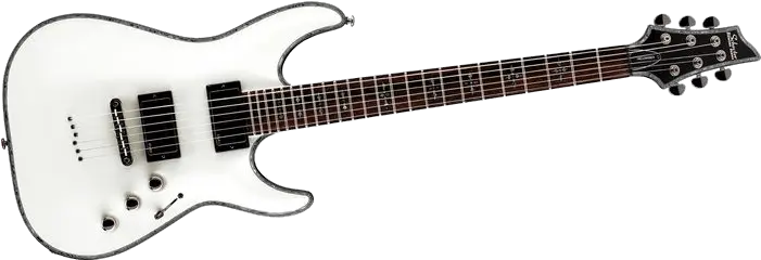  White Electric Guitar Transparent Image Schecter Hellraiser C 1 Fr Png Guitar Transparent Background