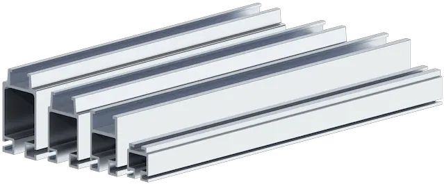  Enclosed Track Aluminum Rail Series U003e Knight Global Knight Rail Png Rail Png