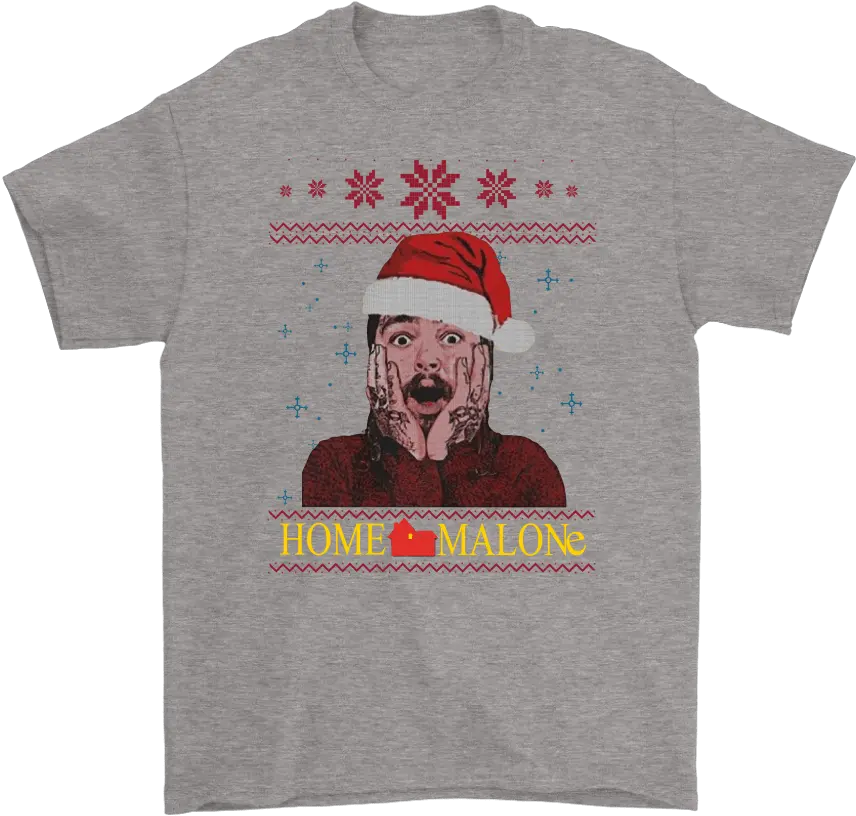  Home Alone Post Malone Christmas Shirts T Shirt Friends Family Guy Png Home Alone Png