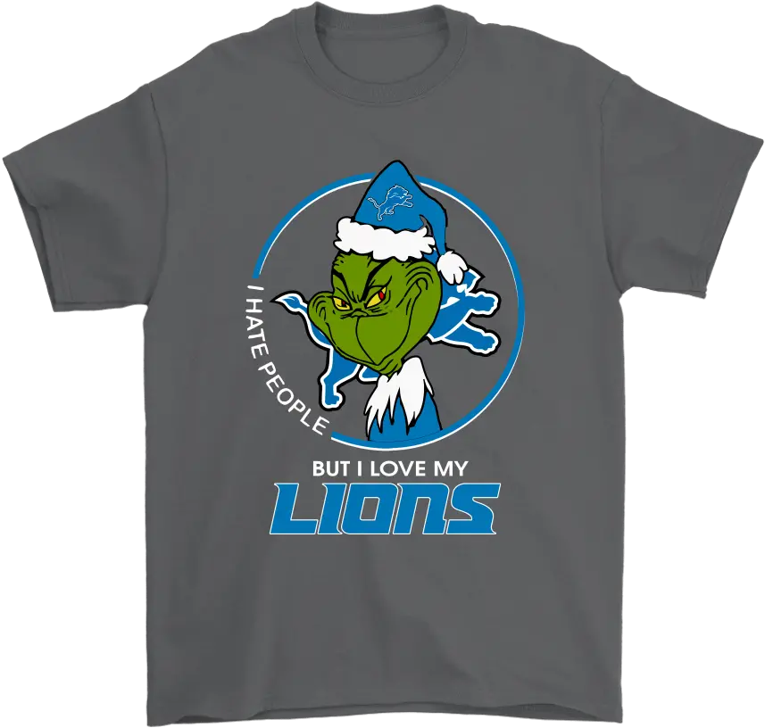  I Hate People But Love My Detroit Detroit Lions Png Detroit Lions Logo Png