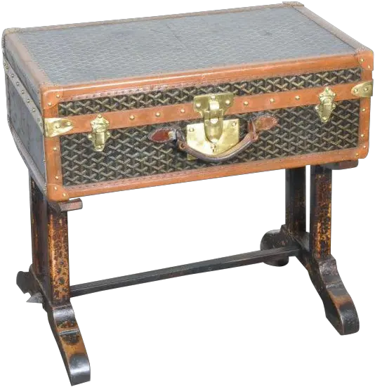  19th Century French Goyard Suitcase Coffee Table Png Goyard Logo