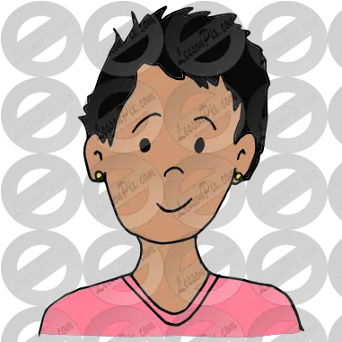  Lessonpix Mobile Cartoon Png Short Hair Png