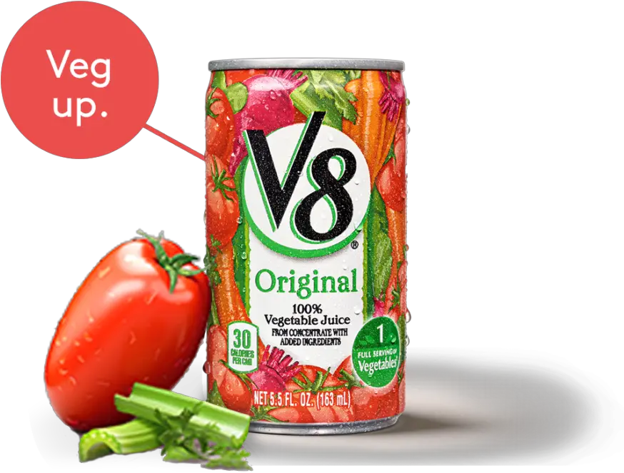  V8 Vegetable And Fruit Juices V8 Original Png Vegetables Transparent