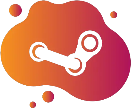  Bubble Gradient Liquid Pink Steam Red Steam Icon Png Steam Png