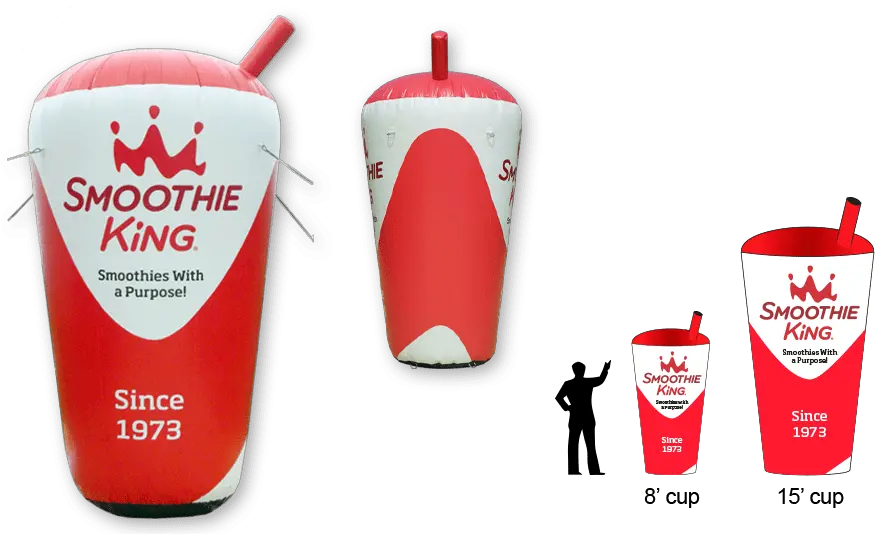  Smoothie King Inflatable Cup Smoothie King Png Smoothie King Logo