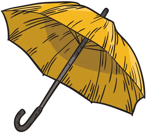  Hand Drawn Yellow Umbrella Transparent Png U0026 Svg Vector File Guarda Chuva Amarelo Png Umbrella Png