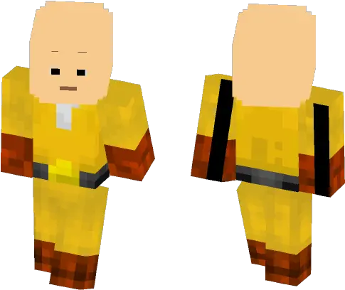  Download Saitama One Punch Man Minecraft Skin For Free Saitama Skin De Minecraft Png Saitama Face Png