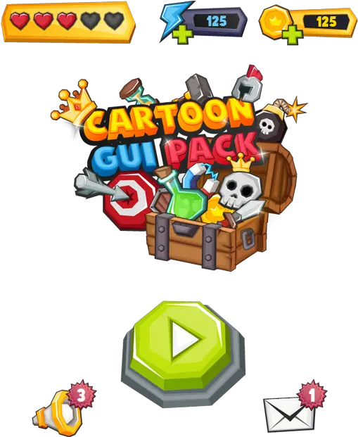  Cartoon Gui Pack Cartoon Gui Pack Png Geometry Dash 100 Chests Icon